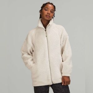 Lululemon Athletica Fleece White Opal Zip XS/S